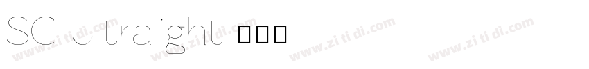 SC Ultralight字体转换